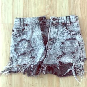 Denim shorts, slim and sexy fit. Festival gear